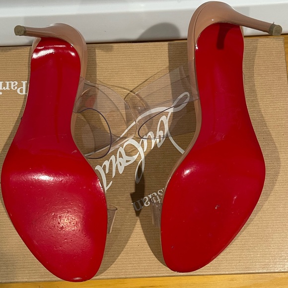 Christian Louboutin just nothing clear heels blush - Picture 8 of 9